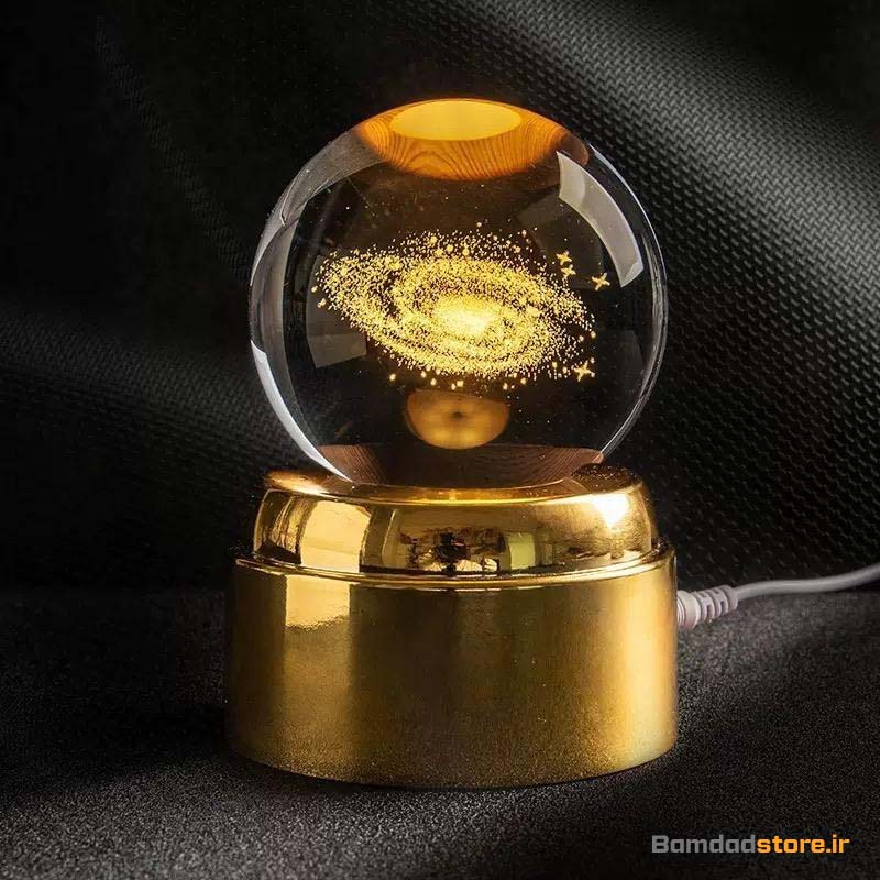 چراغ خواب گوی چرخشی کریستالی